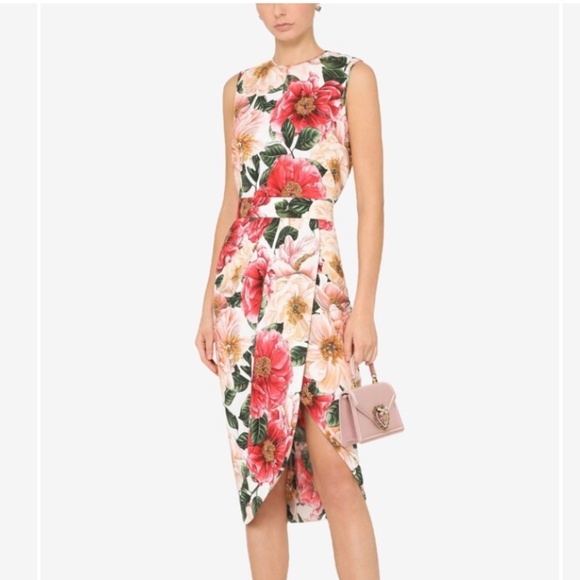 Dolce & Gabbana Camellia Print Cady Tulip Skirt - NEW WITH TAGS - Picture 6 of 16